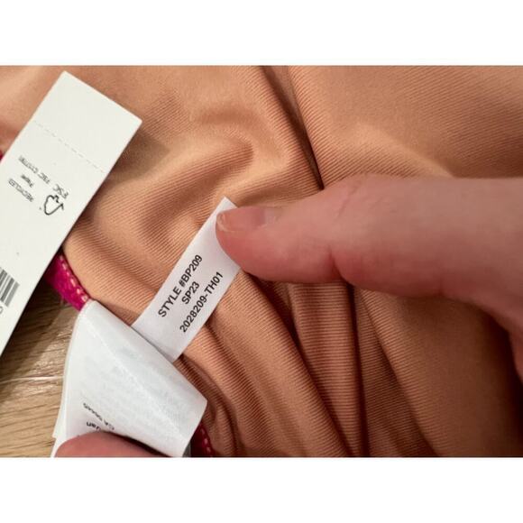 NWT J.Crew Heritage 1989 High Leg Bikini Bottoms Radiant Fuchsia Pink Women's L - Picture 6 of 8